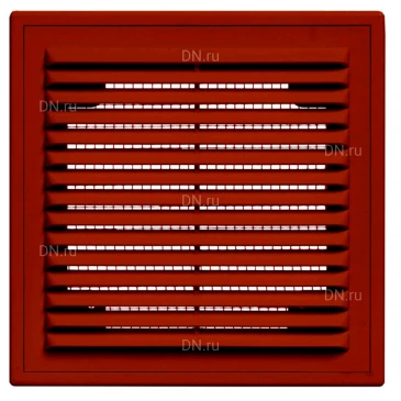 Решетка вентиляционная VIENTO В 130х130мм вытяжная прямоугольная, сетка, материал - АБС-пластик, цвет - коричневый