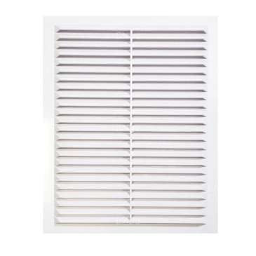 Решетка вентиляционная VIENTO В 230х230мм вытяжная прямоугольная, сетка, материал - АБС-пластик, цвет - белый