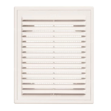 Решетка вентиляционная VIENTO ВР 200х300мм вытяжная прямоугольная, с рамкой, материал - АБС-пластик, цвет - белый