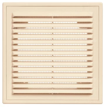 Решетка вентиляционная VIENTO ВР 150х150мм вытяжная квадратная, с рамкой, материал - АБС-пластик, цвет - слоновая кость