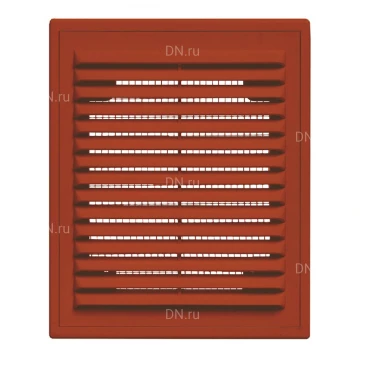 Решетка вентиляционная VIENTO ВР 180х250мм вытяжная прямоугольная, с рамкой, материал - АБС-пластик, цвет - коричневый