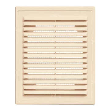 Решетка вентиляционная VIENTO ВР 180х250мм вытяжная прямоугольная, с рамкой, материал - АБС-пластик, цвет - слоновая кость