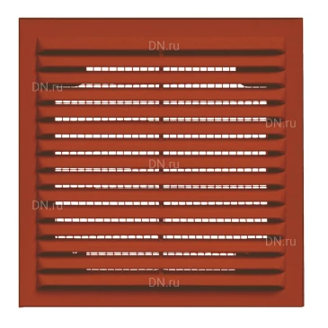 Решетка вентиляционная VIENTO В 190х190мм вытяжная прямоугольная, сетка, материал - АБС-пластик, цвет - коричневый