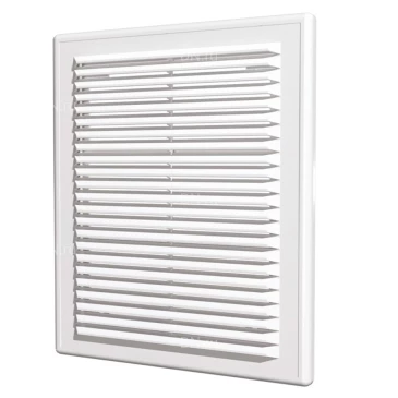 Решетка вентиляционная Эра Р 250х250мм разъемная квадратная, сетка, материал - АБС-пластик, цвет - белый