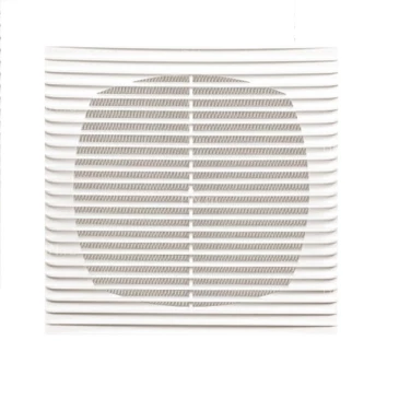 Решетка вентиляционная VIENTO ПВ 130х130мм вытяжная квадратная, сетка, материал - АБС-пластик, цвет - белый