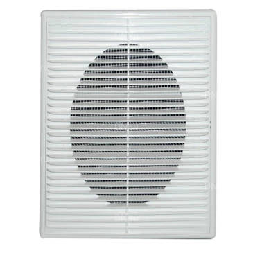 Решетка вентиляционная VIENTO ПВР 180х250мм вытяжная прямоугольная,с рамкой, материал - АБС-пластик, цвет - белый