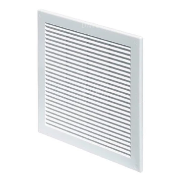 Решетка вентиляционная VIENTO TRU 200х200мм вытяжная квадратная, сетка, материал - АБС-пластик, цвет - белый