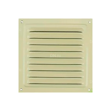 Решетка металлическая VIENTO 200х200мм квадратная, материал - сталь, цвет - бежевый