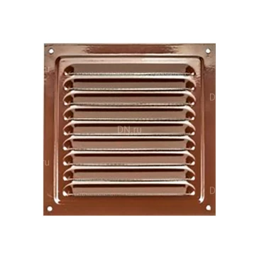 Решетка металлическая VIENTO 120х120мм квадратная, материал - сталь, цвет - коричневый