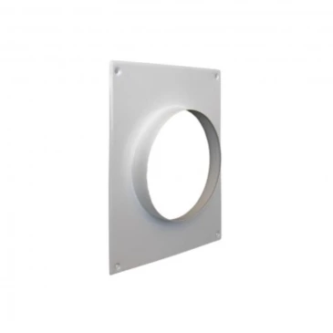 Площадка торцевая VIENTO 150ПМ, размер - 196х236мм, фланец D150мм, материал - металл, цвет - белый