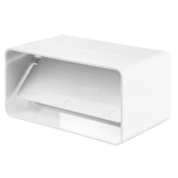 Соединитель VIENTO прямоугольный с обратным клапаном, размер - 60х120мм, цвет - белый