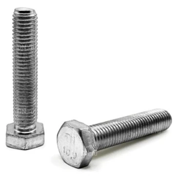 Болт шестигранный ZITAR М8х60 с полной резьбой, корпус - сталь, оцинкованный, класс прочности 10.9, весовой, фасовка - 25кг, DIN 933