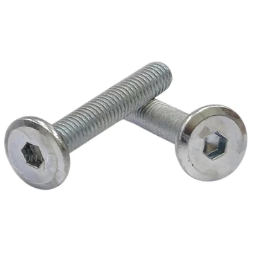 Винт мебельный ZITAR 8х25мм с плоской головкой и внутренним шестигранником, неполная резьба, материал - оцинкованная сталь, DIN7420, упаковка - 250шт