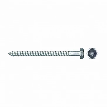 Шуруп-болт (глухарь) ZITAR 8х110мм 700шт, головка - шестигранная, диаметр - 8мм, длина - 110мм, материал - углеродистая сталь, покрытие - цинк, упаковка - 700шт, DIN571