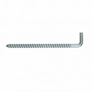 Шуруп-крючок Г-образный ZITAR 6х120мм 200шт, диаметр - 6мм, длина - 120мм, материал - углеродистая сталь, покрытие - цинк, упаковка - 200шт