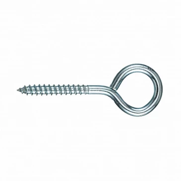 Шуруп-крючок О-образный ZITAR 5х80мм 200шт, диаметр - 5мм, длина - 80мм, материал - углеродистая сталь, покрытие - цинк, упаковка - 200шт