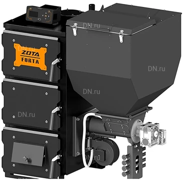 Котел твердотопливный ZOTA Forta 15 напольный, мощность - 15кВт, угольный