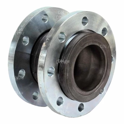 Компенсаторы резиновые DN.ru CR-N25-F KRN Ду200-300 Ру10, резиновая вставка (корпус) - NBR, тип присоединения - фланцевый, материал фланцев - сталь углеродистая оцинкованная
