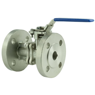 Кран шаровой DN.ru BV3232P(2pc)-FP-F-ISO-H Ду20 Ру40, корпус - нержавеющая сталь 316, уплотнение - PTFE, полнопроходной фланцевый с ISO-фланцем и рукояткой, 9х9, F03/F04