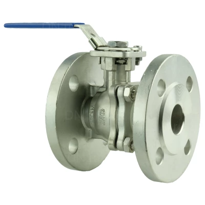 Кран шаровой DN.ru BV3232P(2pc)-FP-F-ISO-H Ду32 Ру40, корпус - нержавеющая сталь 316, уплотнение - PTFE, полнопроходной фланцевый с ISO-фланцем и рукояткой, 11х11, F04/F05