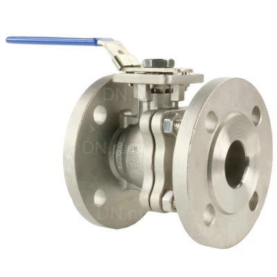 Кран шаровой DN.ru BV3232P(2pc)-FP-F-ISO-H Ду40 Ру40, корпус - нержавеющая сталь 316, уплотнение - PTFE, полнопроходной фланцевый с ISO-фланцем и рукояткой, 14х14, F05/F07