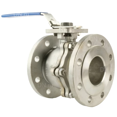 Кран шаровой DN.ru BV3232P(2pc)-FP-F-ISO-H Ду80 Ру16, корпус - нержавеющая сталь 316, уплотнение - PTFE, полнопроходной фланцевый с ISO-фланцем и рукояткой, 17х17, F07/F10