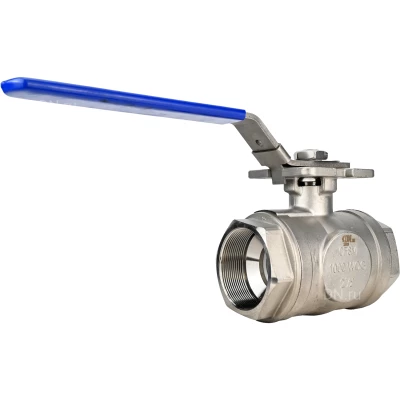 Кран шаровой DN.ru BV3232P(4pc)-SP-3WL-T-ISO-H Ду25 Ру63 ZGY, трехходовой, L-тип, неполнопроходной, резьбовой, материал корпуса - нержавеющая сталь CF8M/AISI 316, уплотнение - PTFE, с ISO фланцем и рукояткой