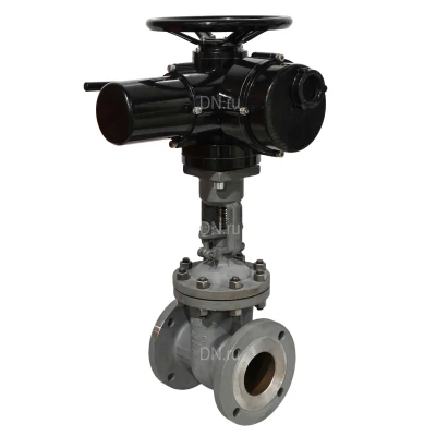 Задвижки клиновые 30с941нж DN.ru GVWR2121M-2W-F-ОСТ Ду50-250 Ру16 GAIR фланцевые, корпус - сталь 25Л, материал клина - сталь 25Л, уплотнение - металл, с ОСТ-фланцем, с электроприводом DN.ru MT-N-xM-O2-220VAC-У1 пятикулачковым