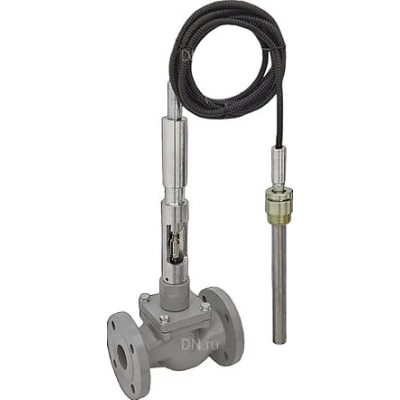 Регуляторы температуры прямого действия Энерготехномаш РТПД ТС-3 Ду15-100 Ру16, двусторонние, фланцевые, максимальная температура до 150 °C, материал корпуса — серый чугун СЧ25