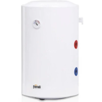 Водонагреватели электрические накопительные настенные Ferroli PTO 80-150V, объем 80-150л, мощность 1500Вт, теплообмен 5500Вт, напряжение 220В, Tmax 75°С, материал бака — сталь эмалированная