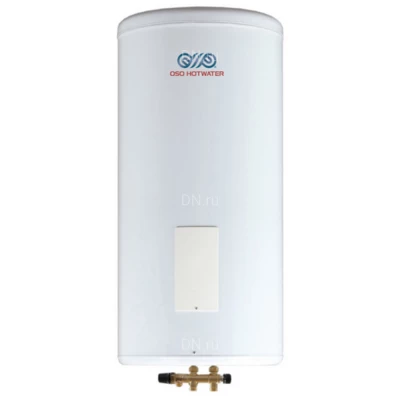 Водонагреватель электрический накопительный OSO Wally W 120 напольный, объем 121л, мощность 2000Вт, напряжение 230В, 1 фаза, с клапанами, материал бака - нержавеющая сталь