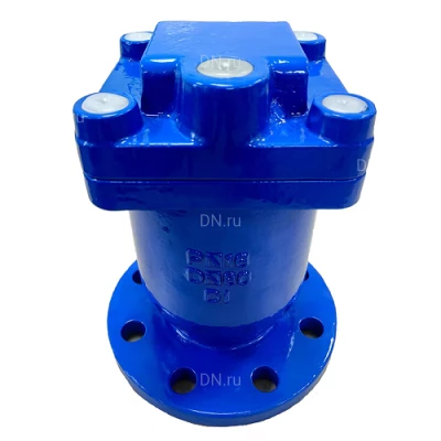 Воздухоотводчик автоматический (вантуз) ABRA AV01F-150-16 Ду150 Ру16 фланцевый, корпус - чугун GGG50, уплотнение - NBR