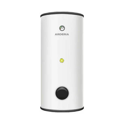 Бойлеры косвенного нагрева ARDERIA BF напольные, объем - 100-300л, мощность - 20.95-53.2кВт, корпус - эмалированная сталь, Tmax 85°C, подключение - боковое