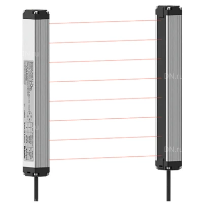 Датчик фотоэлектрический Autonics BW40-18P барьерный, PNP-выход с открытым коллектором, высота - 680мм, 18 оптических осей, шаг оптической оси - 40мм, 12-24В, IP65, материал корпуса - алюминий