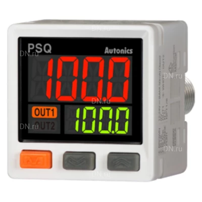 Датчик давления Autonics PSQ-C1C-RC1/8 тип давления-смешанное, диапазон измерения 100-1000кПа, NPN/PNP-выход с открытым коллектором, тип штуцерат Rc1/8, 12-24В