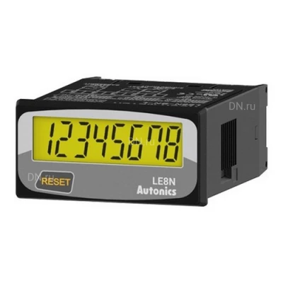 Таймеры Autonics LE8N 8-разрядные, вход напряжения с широким диапазоном, встроенная батарея, IP66