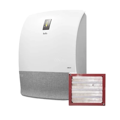Приточный очиститель воздуха BALLU ONEAIR ASP-200SW тип нагревателя - электрический, производительность - до 200м3/ч, мощность нагревателя - 1.2 кВт, 220В