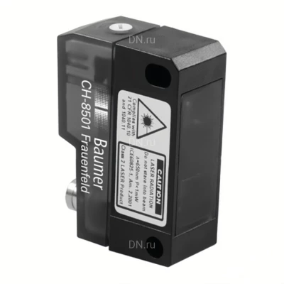 Датчик лазерный Baumer OHDK 14P5101/S35A диффузный, расстояние срабатывания 20-350мм, выходная цепь PNP, 9об., разъем M8 4pin, корпус - пластик, IP67