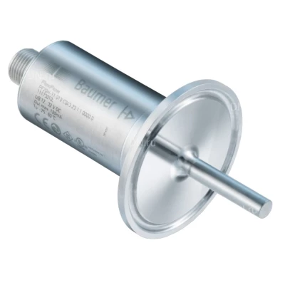 Расходомеры калориметрические Baumer FlexFlow PF20H гигиеническое исполнение, длина зонда L=16.4-50мм, Pmax=25бар, разъем М12х4 pin, соединение- G1/2″, нержавеющая сталь 316L, IP67/69K, 12-32В