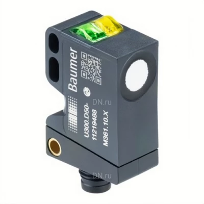Датчики ультразвуковые Baumer U300 расстояние срабатывания 15-500мм, корпус - пластик, IP67