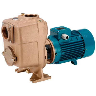 Насос центробежный, самовсасывающий Calpeda B-A 50-125A/A поверхностный, корпус - бронза, мощность - 1.5кВт, напор - 19.5м, производительность - 550л/мин, 380В