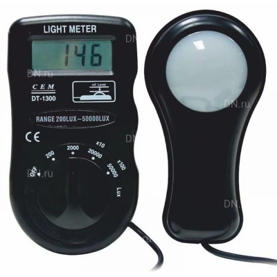 Люксметр CEM DT-1300, диапазон измерения освещенности - 0-50000лк