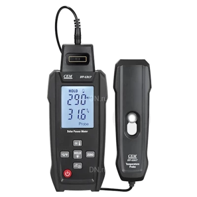 Люксметры (измерители солнечной энергии) CEM DT, диапазон измеряемых температур от -30 до +100°C, диапазон измерения освещенности - 50-1400Вт/м2