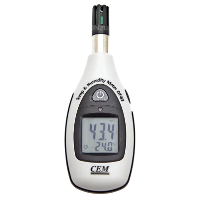 Термогигрометр CEM DT-83 цифровой, диапазон измеряемых температур от -20 до +60°C, диапазон измеряемой влажности - 0-100%