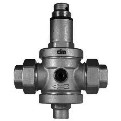 Редукторы Cimberio CIM 1420N Ду15 Ру25 под манометр, латунные, никелированные, НР/НР