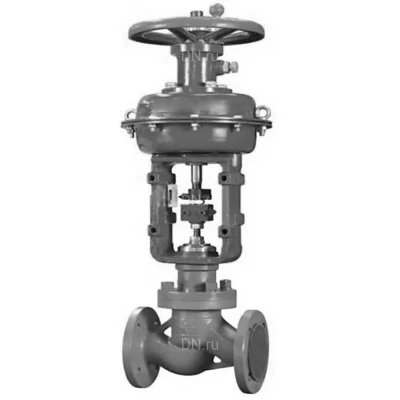 Клапан отсечной односедельный DN.ru 22нж15нж VIS3535M-F-MIM-NO Ду15 Ру16 фланцевые с МИМ, корпус - нержавеющая сталь 12Х18Н9ТЛ, уплотнение - металл, нормально открытый