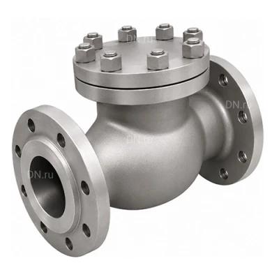 Клапаны обратные 19нж53нж BasicStandard VCT3535-F Ду50-200 Ру40 фланцевые, поворотные, корпус - нержавеющая сталь 12Х18Н9ТЛ, затвор - нержавеющая сталь 12Х18Н9ТЛ