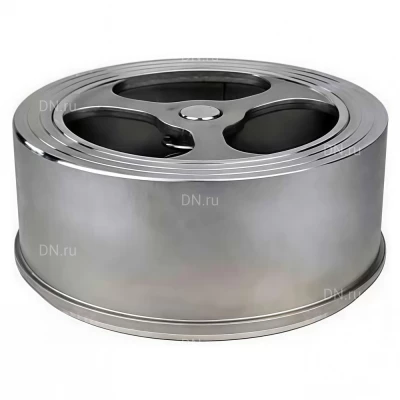 Клапан обратный DN.ru VCS3232-Fb Ду150 Ру25 ZGY межфланцевый, пружинный, корпус - нержавеющая сталь AISI 316, диск - нержавеющая сталь AISI 316