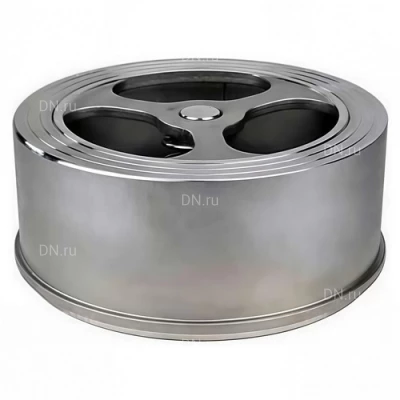 Клапаны обратные DN.ru VCS3232-Fb Ду150 Ру25 ZGY межфланцевые, пружинные, корпус - нержавеющая сталь AISI 316, диск - нержавеющая сталь AISI 316