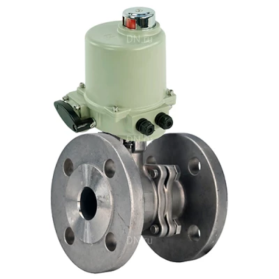 Краны шаровые DN.ru BV3232P(2pc)-FP-F-ISO-H WDVF Ду50-125 Ру40/16 полнопроходные, фланцевые, корпус - нержавеющая сталь 316, уплотнение - PTFE, с электроприводом ГЗ-ОФ 380В
